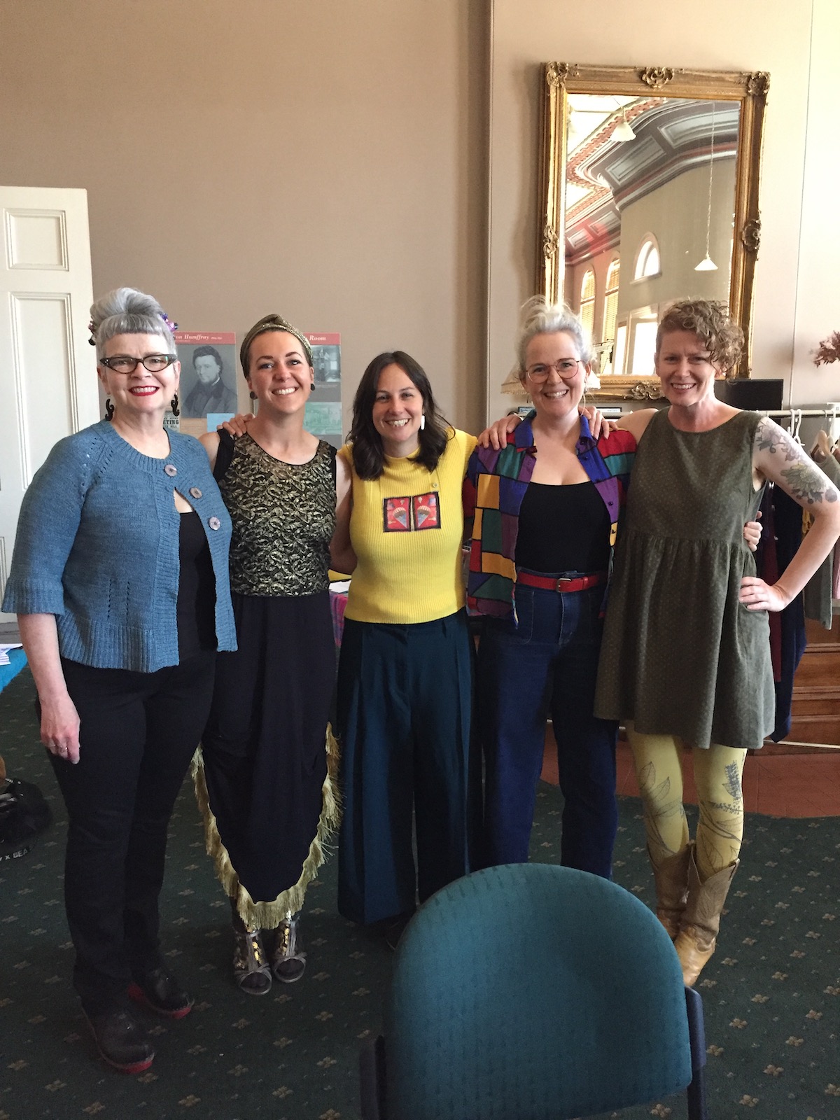 Awesome Gather women-Erin, Ellen, Amy, Sharon and Sarah