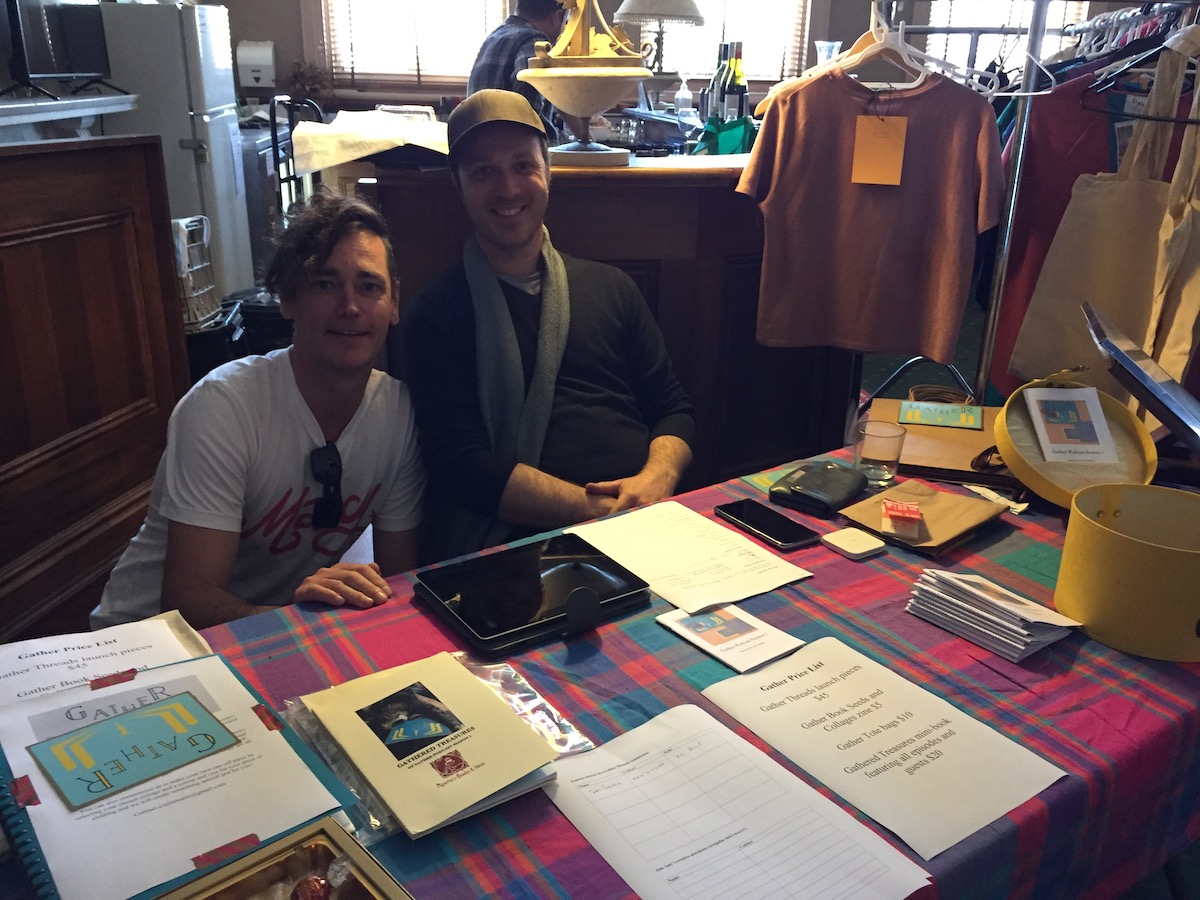 Nathan and Julian on the door