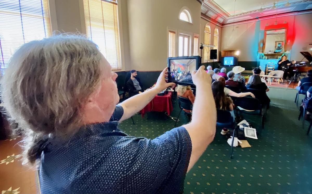 Rex Hardware producing Gather party (by Erin)